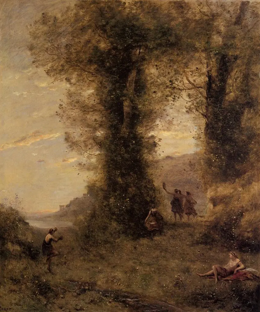 Pastorale, by Jean Baptiste Camille Corot