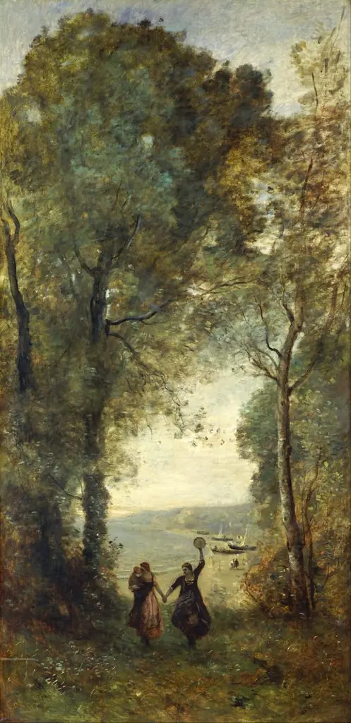 Reminiscence of the Beach of Naples, by Jean Baptiste Camille Corot