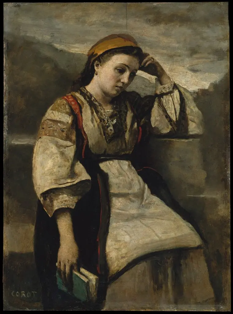 Reverie, by Jean Baptiste Camille Corot