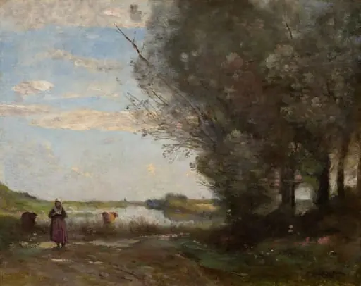 River View, by Jean Baptiste Camille Corot