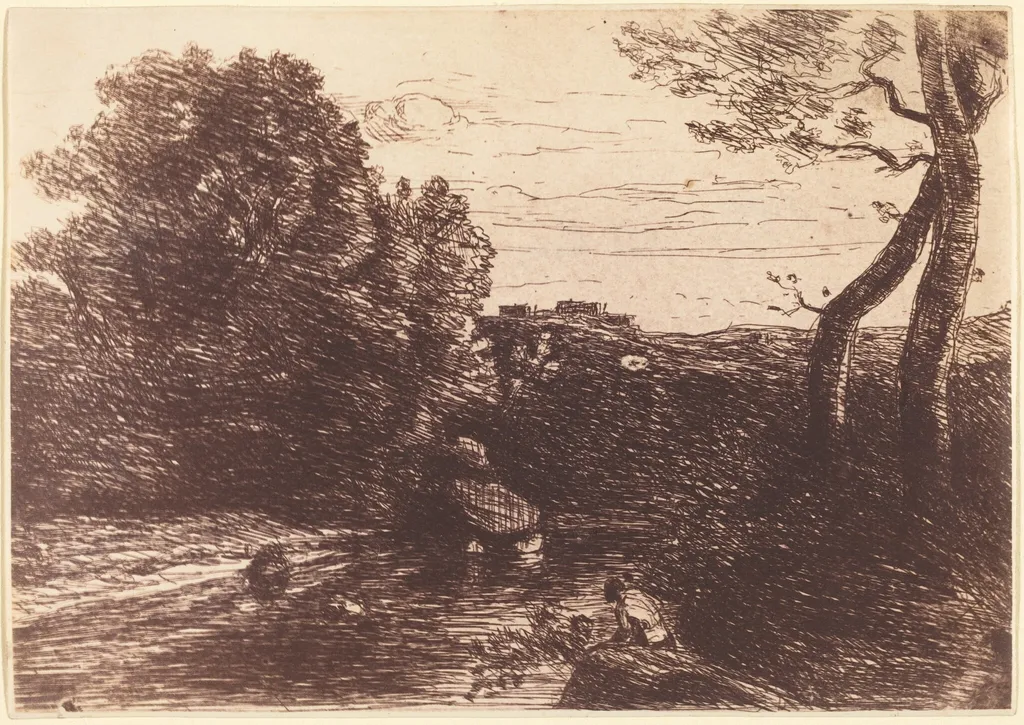 Shepherd's Bath (Le Bain du berger), by Jean Baptiste Camille Corot, 1853