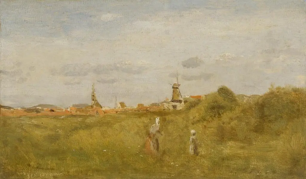 Sketch at Scheveningen, by Jean Baptiste Camille Corot