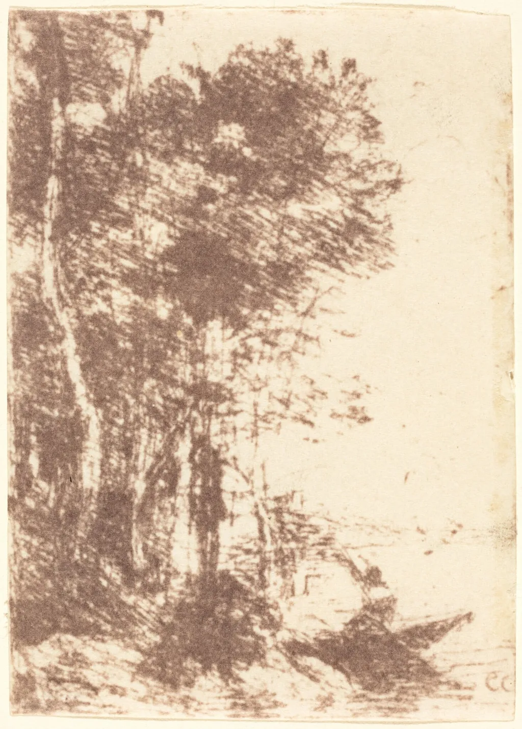 Souvenir of Fampoux (Souvenir de Fampoux), by Jean Baptiste Camille Corot, 1854