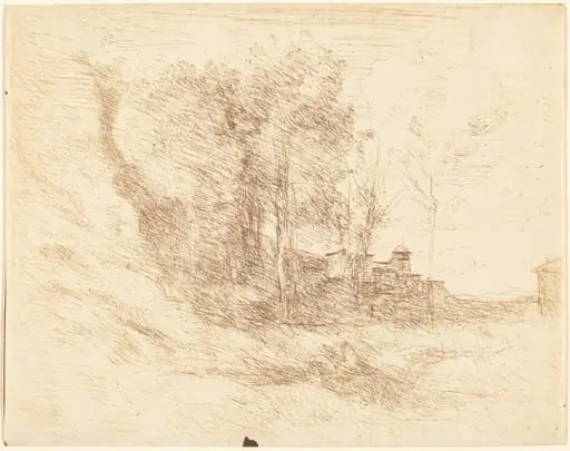 Souvenir of Ostia (Souvenir d'Ostie), by Jean Baptiste Camille Corot
