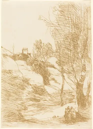 Souvenir of Salerno (Souvenir de Salerne), by Jean Baptiste Camille Corot