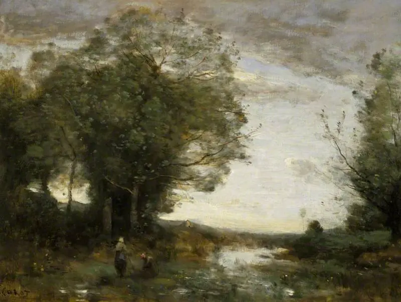 Souvenir of the Environs of La Ferté-sous-Jouarre (Morning), by Jean Baptiste Camille Corot