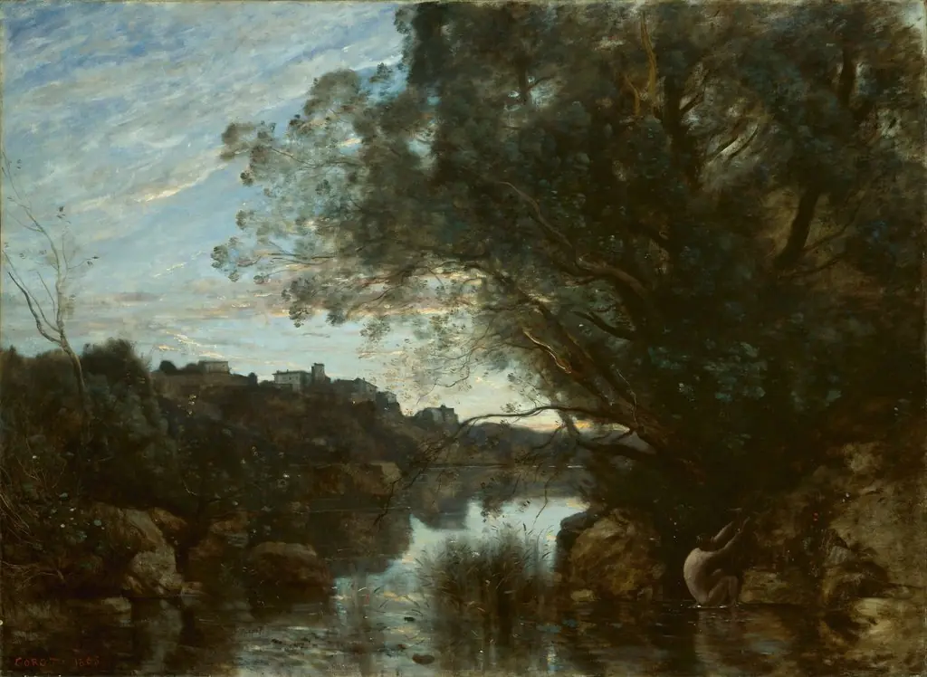 Souvenir of the Environs of Lake Nemi, by Jean Baptiste Camille Corot