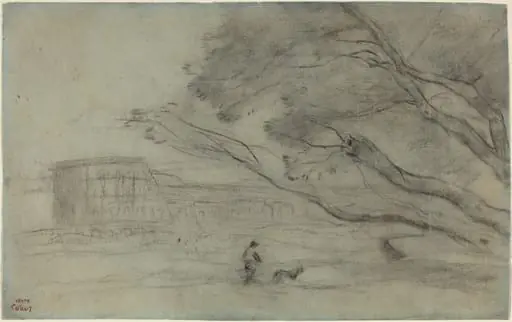 Souvenir: Roman Landscape with the Colosseum, by Jean Baptiste Camille Corot