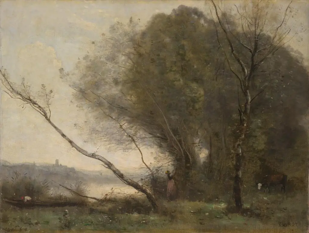 The bent tree, by Jean Baptiste Camille Corot