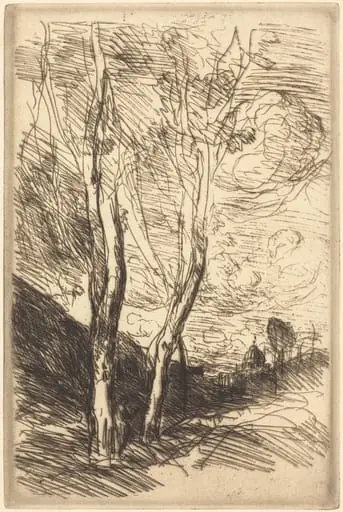 The Cathedral of Florence (Le Dome florentin), by Jean Baptiste Camille Corot