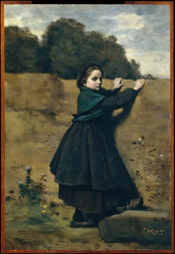 The Curious Little Girl, by Jean Baptiste Camille Corot