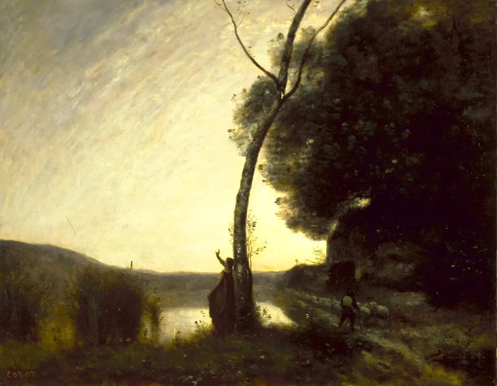 The Evening Star, by Jean Baptiste Camille Corot