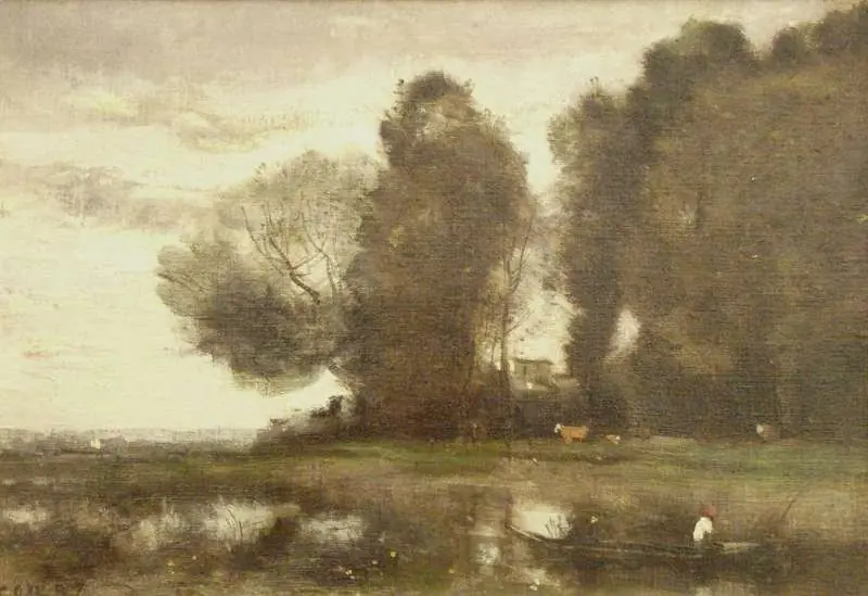 The Fishing River, by Jean Baptiste Camille Corot
