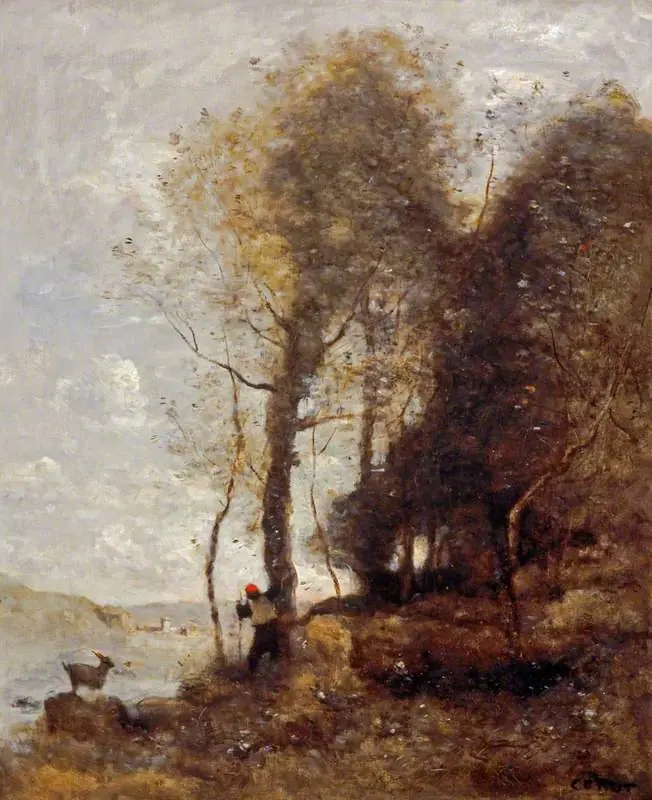 The Goatherd, by Jean Baptiste Camille Corot