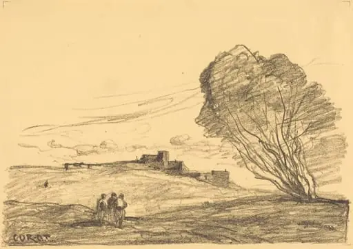 The Isolated Fort (Le Fort detache), by Jean Baptiste Camille Corot