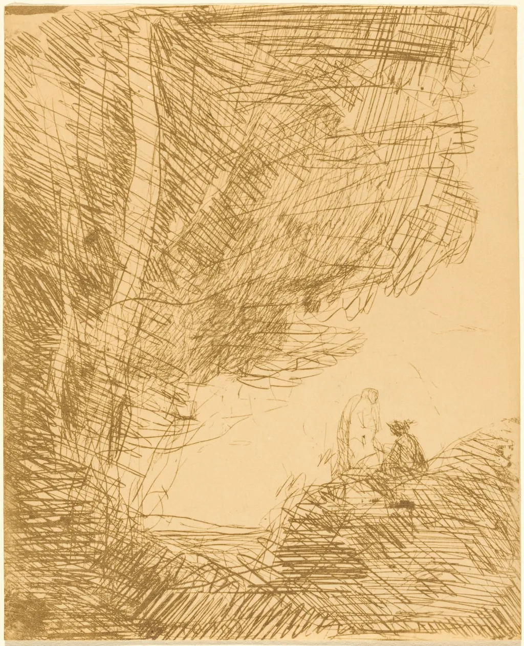 The Poet and His Muse (Le Poete et la muse), by Jean Baptiste Camille Corot, 1871