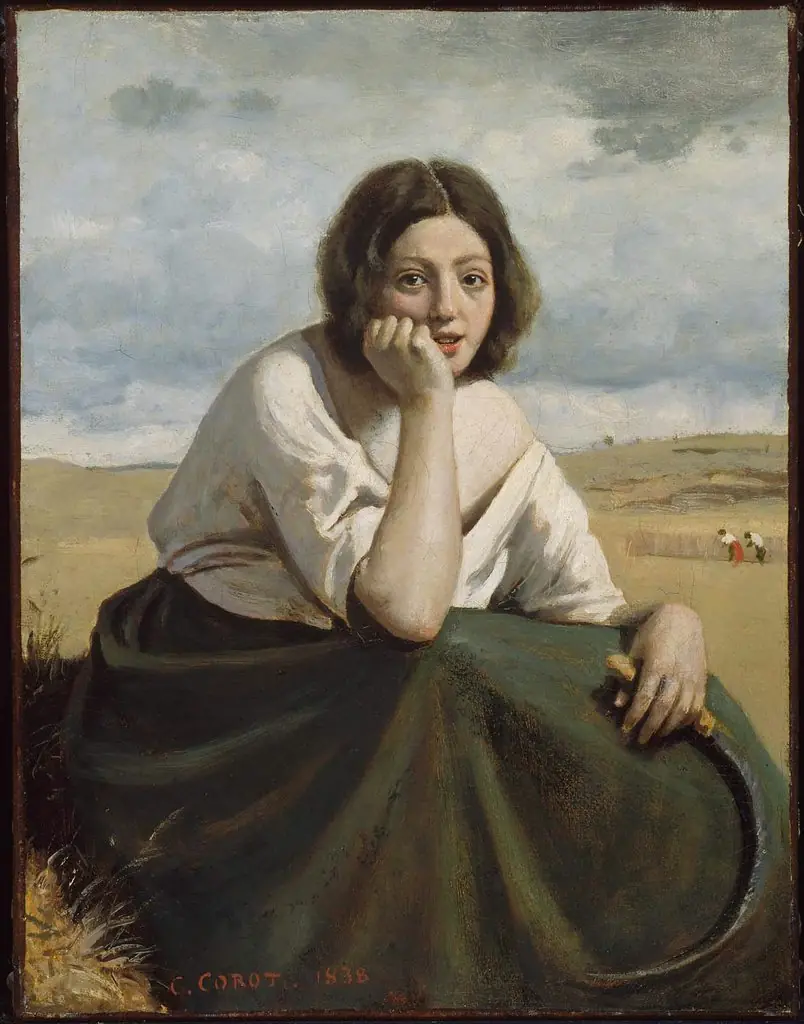 The Reaper with a Sickle, by Jean Baptiste Camille Corot