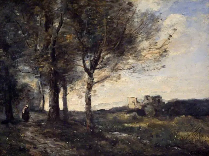 The Ruin, by Jean Baptiste Camille Corot