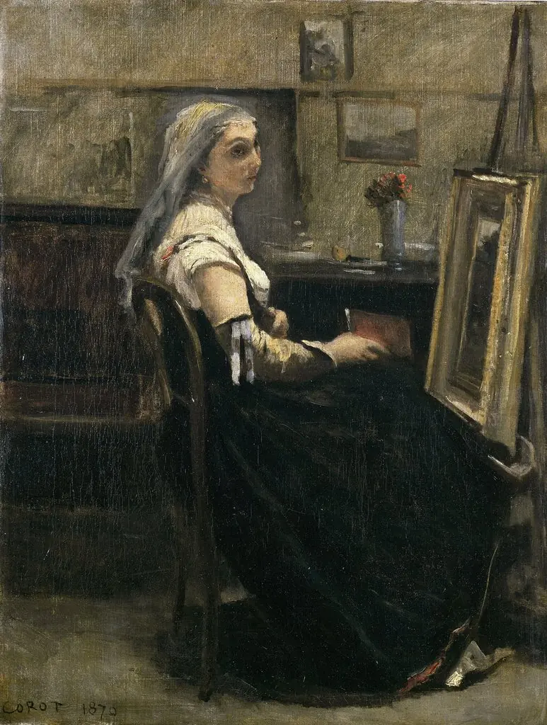 The Studio, by Jean Baptiste Camille Corot