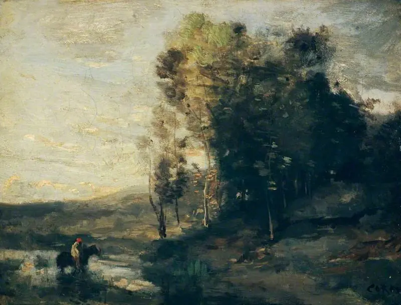 The Watering Place, by Jean Baptiste Camille Corot
