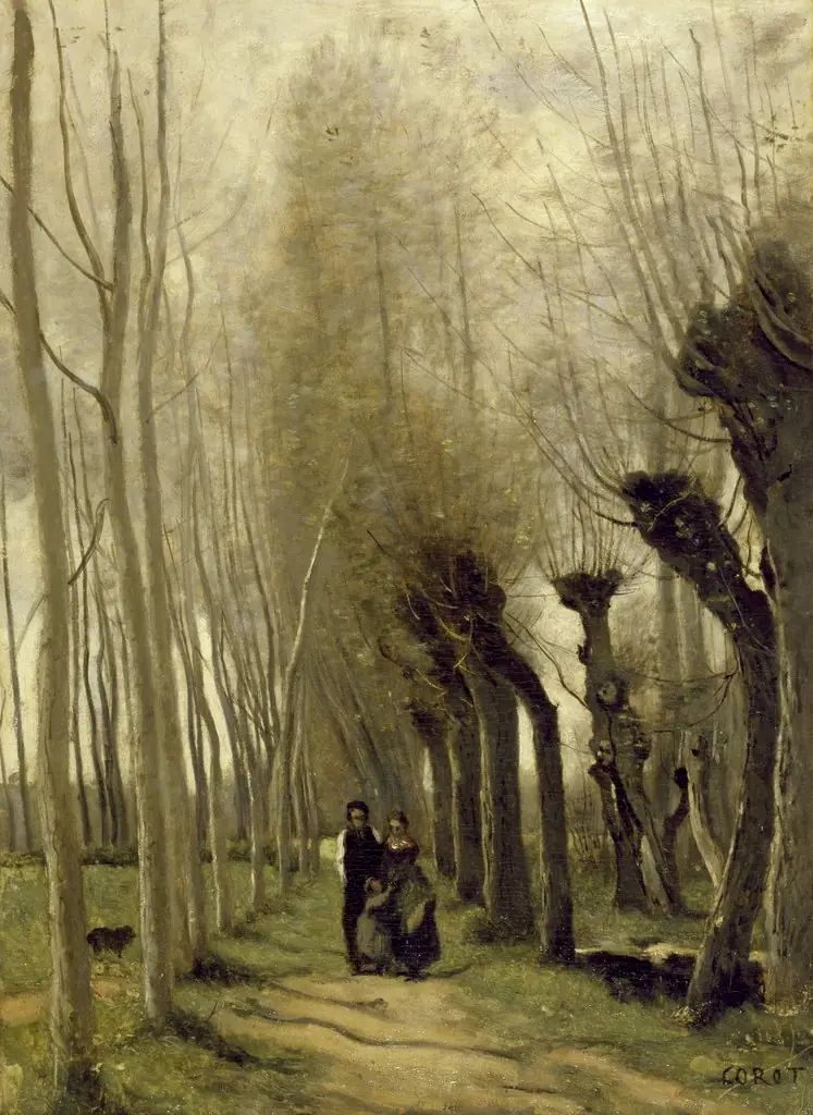The Willows of Marissel, by Jean Baptiste Camille Corot