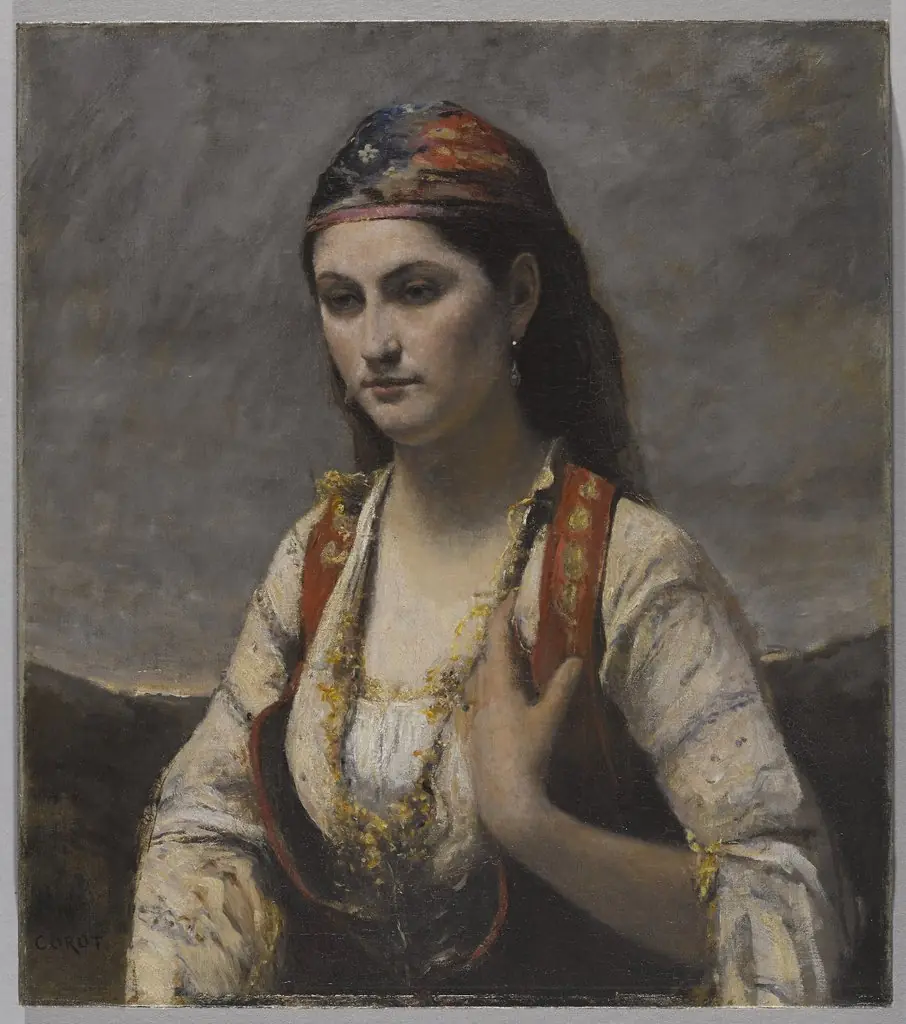 The Young Woman of Albano (L'Albanaise), by Jean Baptiste Camille Corot