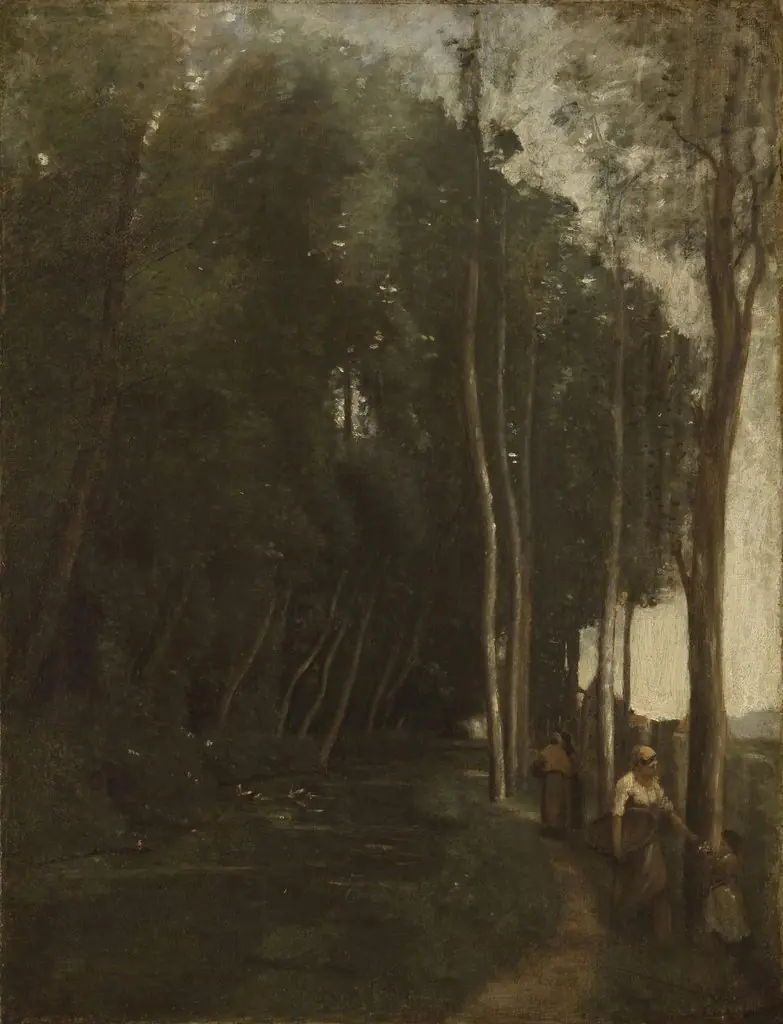 Under Trees, Marcoussy, by Jean Baptiste Camille Corot