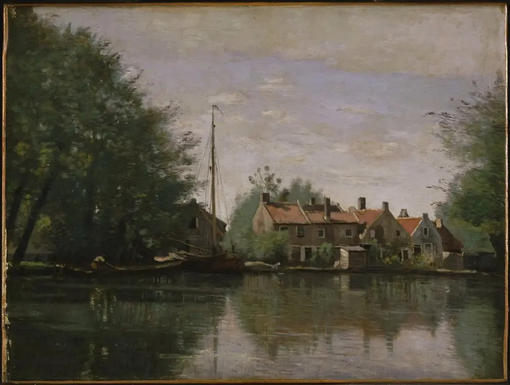 View in Holland, by Jean Baptiste Camille Corot