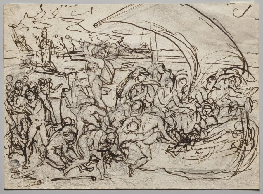 Charon and the Souls of the Dead, by Jean-Baptiste Carpeaux, 1858