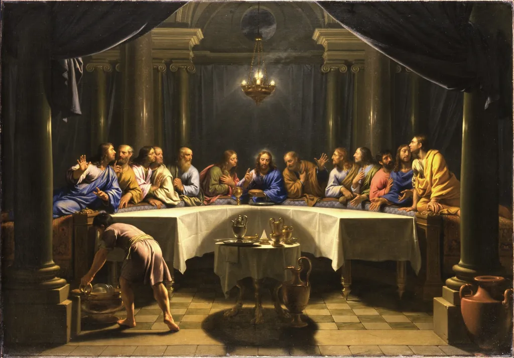 The Last Supper, by Jean Baptiste de Champaigne, oil, 1690