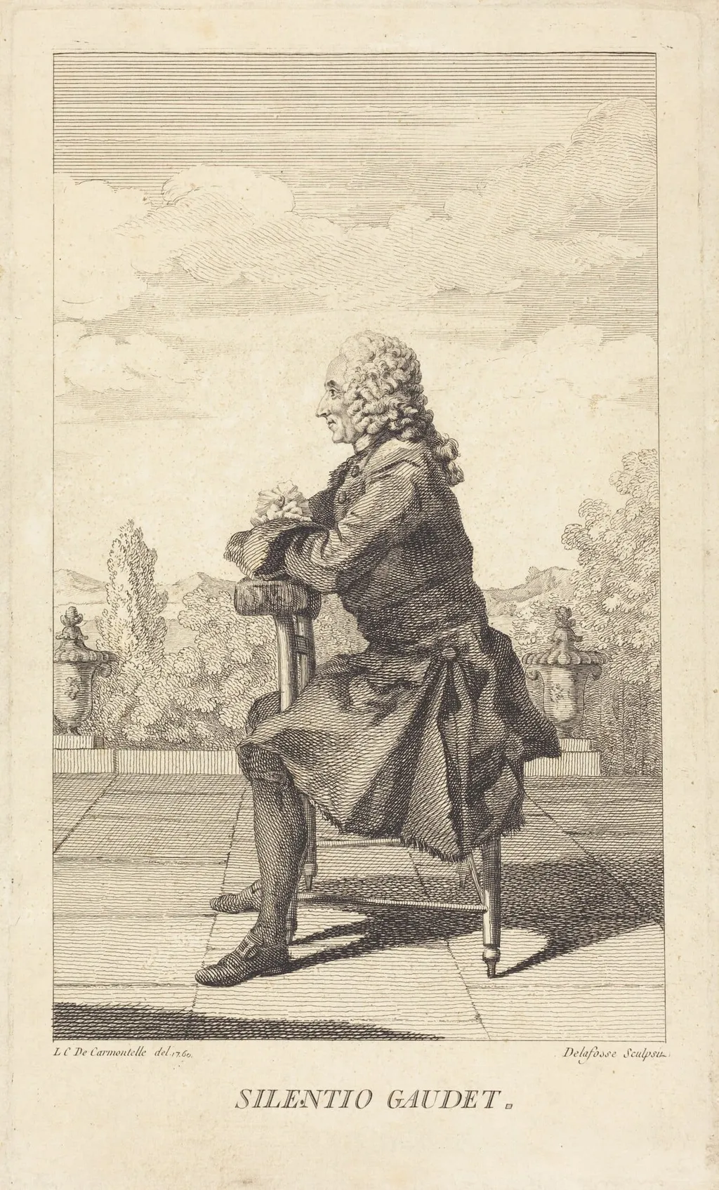 Jean-Baptiste-François Durey de Meinières, by Jean-Baptiste Delafosse, ink, 1760