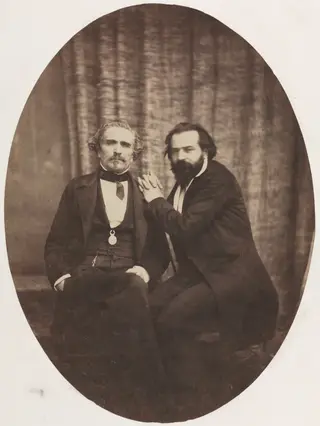 Portrait of the Actor Pierre Bocage and Friend, by Jean-Baptiste Émile (Eugène) Colliau