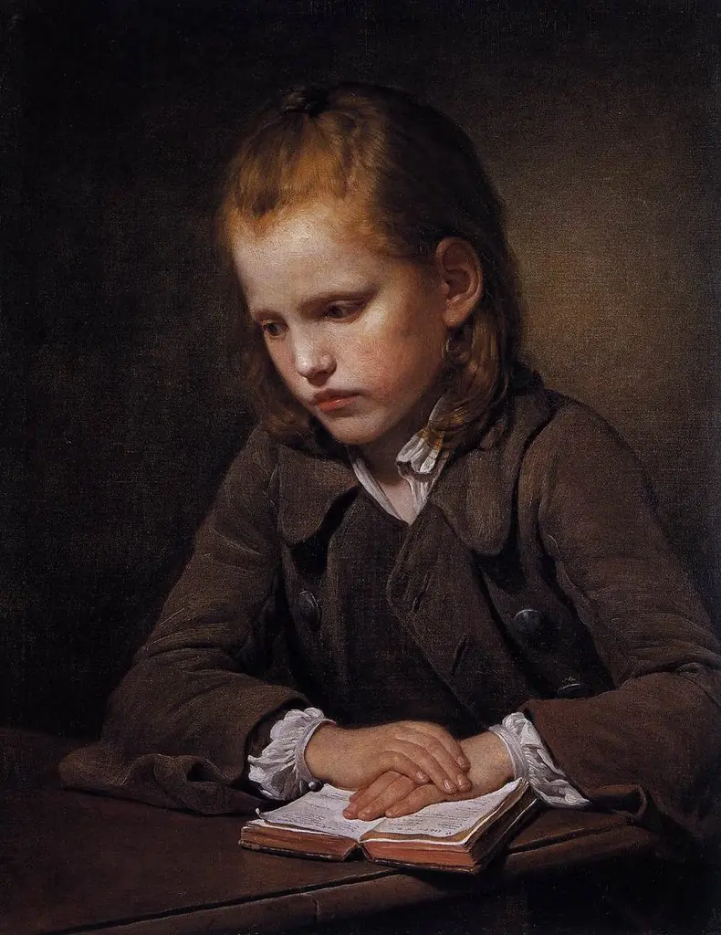 A Boy with a Lesson-book, by Jean-Baptiste Greuze