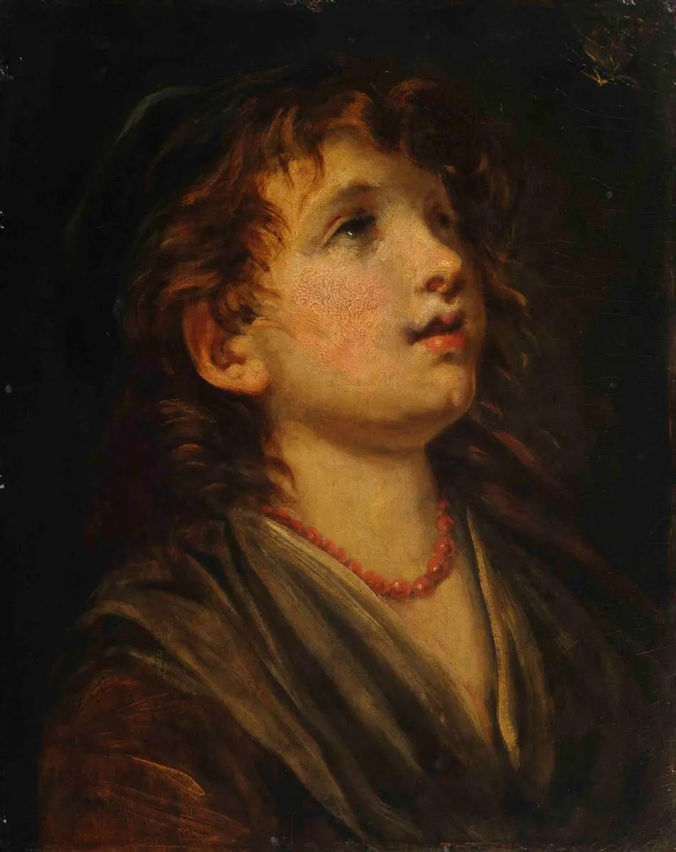 Copilul cu fluturele, by Jean-Baptiste Greuze, 1775