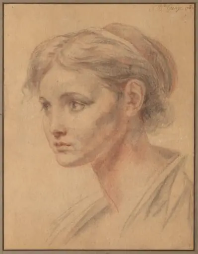 Head of a Girl, by Jean-Baptiste Greuze