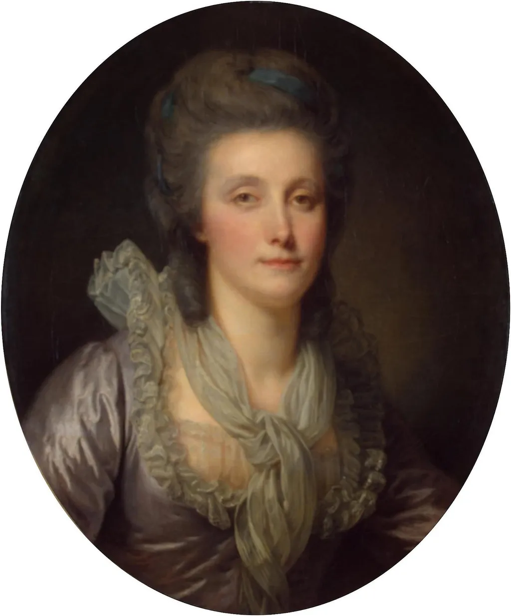 Portrait of Countess Ekaterina Shuvalova, by Jean-Baptiste Greuze, oil, 1770