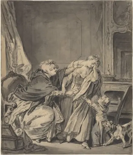 The Angry Mother, by Jean-Baptiste Greuze