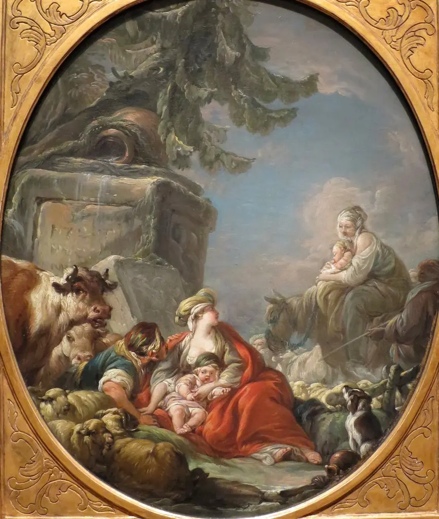 Rest of the Shepherds, by Jean-Baptiste-Henri Deshays