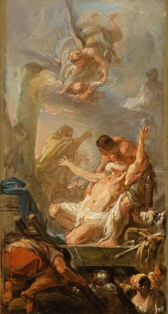 Scene from the Martyrdom of St. Andrew, by Jean-Baptiste-Henri Deshays