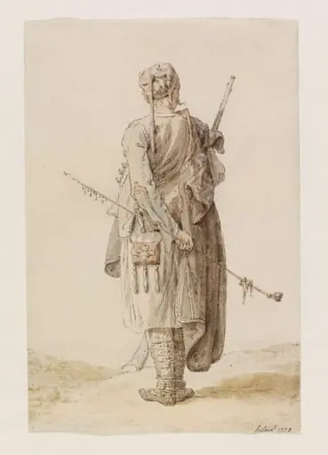 Albanian Soldier, by Jean-Baptiste Hilaire