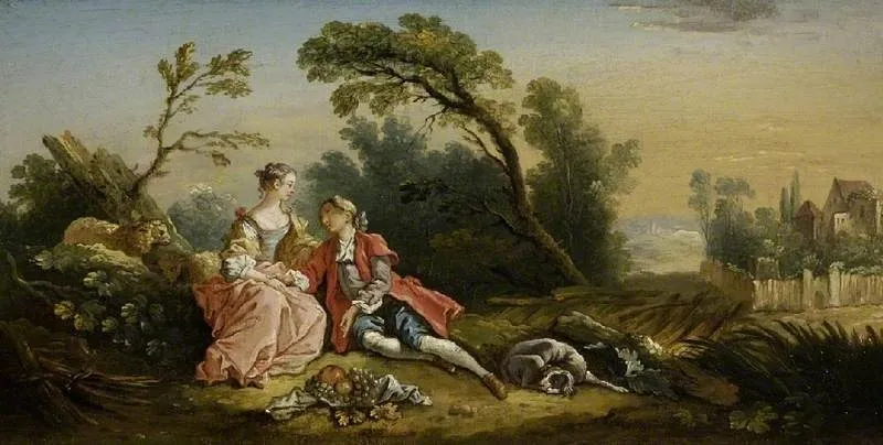 A Pastoral, by Jean-Baptiste Huet, oil, 1788