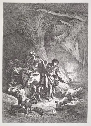 The Flight into Egypt, by Jean-Baptiste Hüet