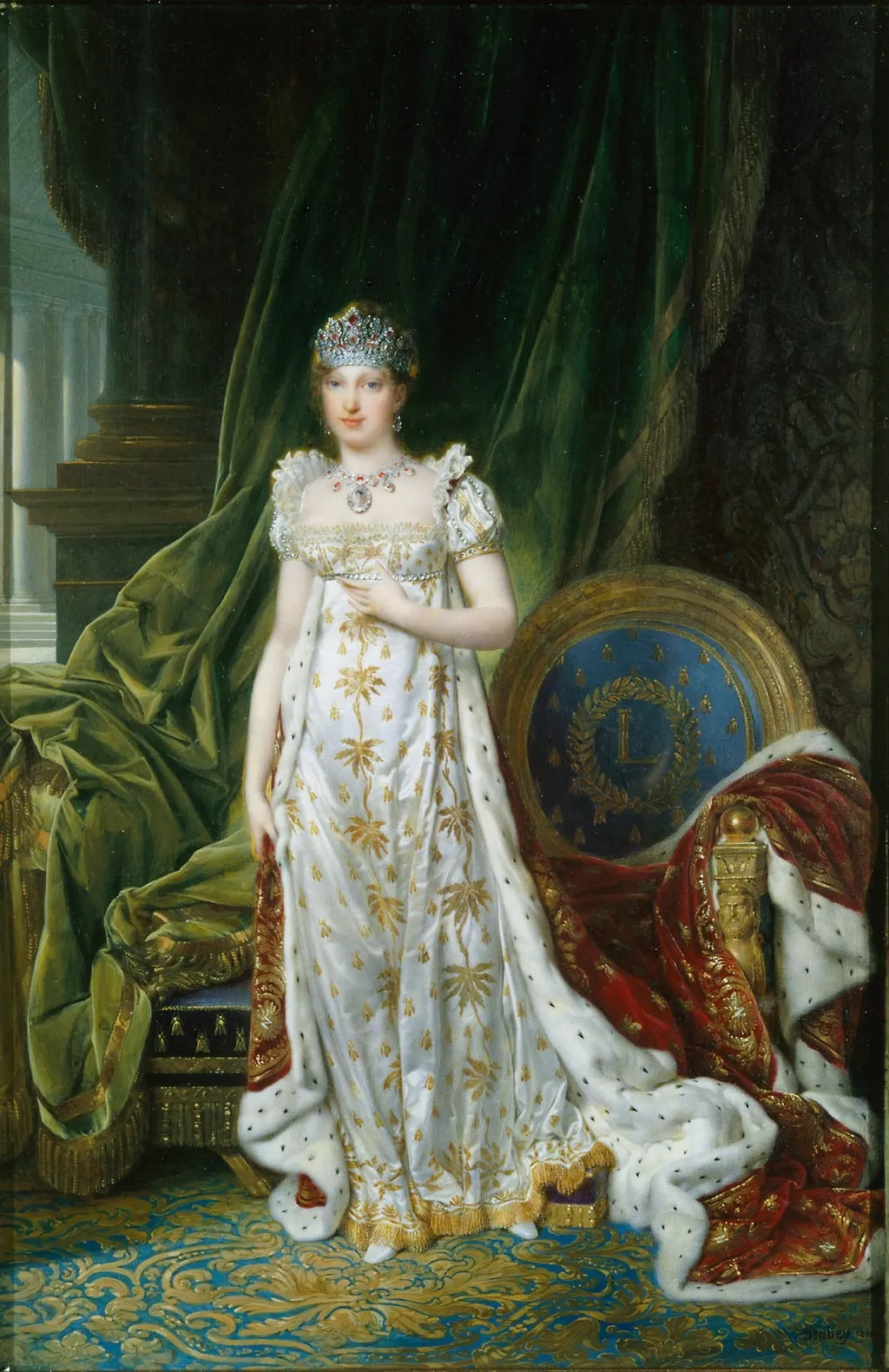 Portrait of Empress Marie-Louise, by Jean-Baptiste Isabey, unspecified, 1810