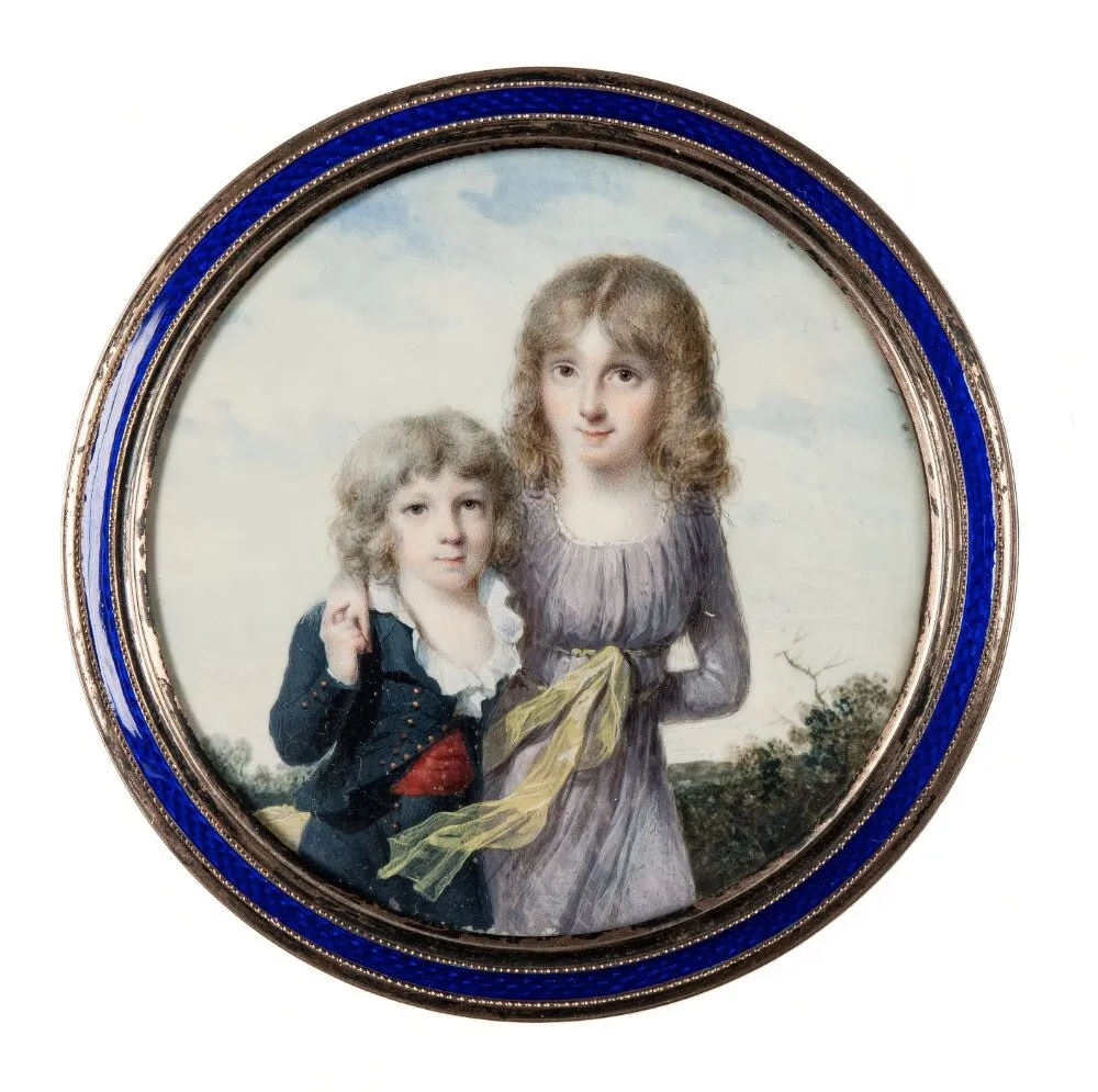 Two children, by Jean-Baptiste Isabey, unspecified, 1817