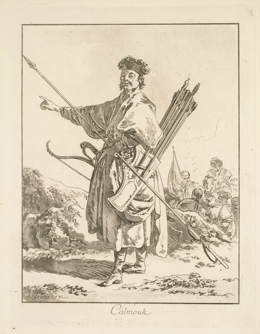 Calmouk, by Jean-Baptiste Le Prince, 1771
