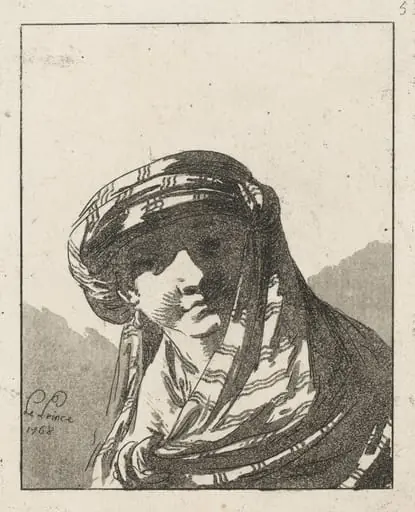 Head of a Young Woman, by Jean-Baptiste Le Prince