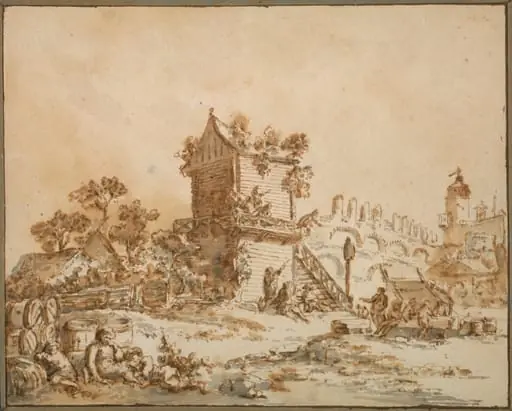 The Moscow Tavern, by Jean-Baptiste Le Prince