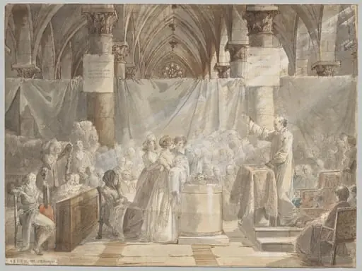 A Christening in Revolutionary France, by Jean-Baptiste Mallet