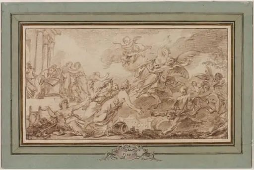 Boreas Abducting Oreithyia, by Jean-Baptiste Marie Pierre