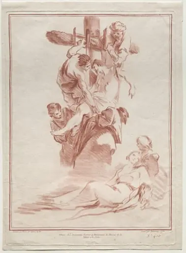 The Descent from the Cross, by Jean-Baptiste Marie Pierre